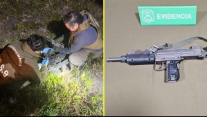 Encuentran subametralladora UZI extraviada por carabinero en Puerto Montt: Estaba en una zanja junto a su cargador
