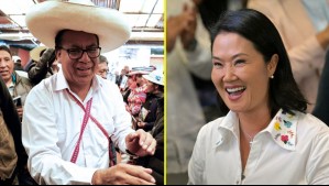 Vibrante final de las elecciones en Perú: Hay 6 mil votos de diferencia entre Sánchez y Fujimori