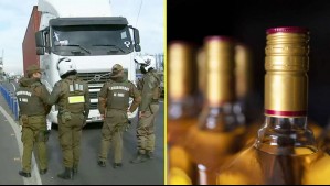 Roban camión cargado con whisky avaluado en $55 millones: Persecución terminó con un delincuente herido a bala y dos detenidos