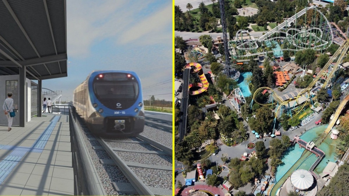 Se estudia una nueva estación de tren: ¿Cómo se podrá llegar al nuevo Fantasilandia en San Bernardo?