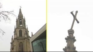 Preocupación por cruz a punto de caer en histórica iglesia de Viña del Mar tras sismo