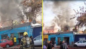 Incendio afecta vivienda en Estación Central: Hay restriciones en el tránsito