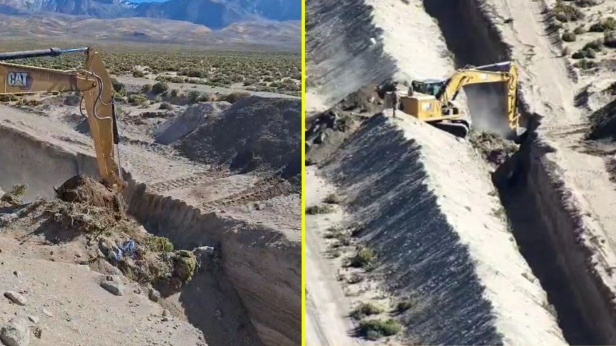 Videos muestran maquinarias destruyendo puente sobre zanja en la frontera: 'Nuestro escudo fronterizo se monitorea'