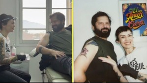 El emotivo homenaje de Gabriel Boric a su hija Violeta: Reconocida artista chilena le tatuó unas violetas