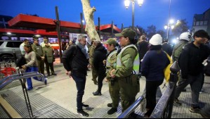 Amplio despliegue policial en Santiago: Ministro de Seguridad lidera operativo de copamiento en el Eje Alameda