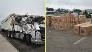 Camión sufre accidente en plena Ruta 5 y deja al descubierto delito por más de 2 mil millones de pesos