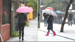 Avisos por precipitaciones y nevadas en 3 regiones de Chile: Se esperan hasta 35 mm de lluvias