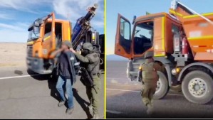 Video muestra todo el operativo: Carabineros detienen a conductor de camión robado que intentaba salir de Chile