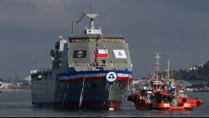 Chile lanza al mar el buque "Magallanes": Así es la nueva embarcación multipropósito de la Armada