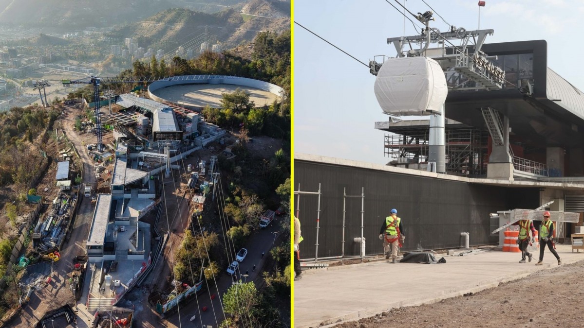 Inicia instalación de 121 cabinas del Teleférico Bicentenario: Conectará Providencia y Huechuraba en 13 minutos