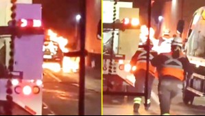 Habilitan tránsito en Ruta 68 hacia Santiago: Se logró controlar emergencia tras incendio de auto en Túnel Lo Prado