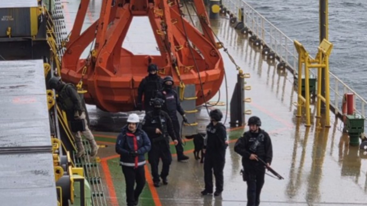 Sorpresivo control antidrogas a buque Japonés que cargó astillas de madera en Corral