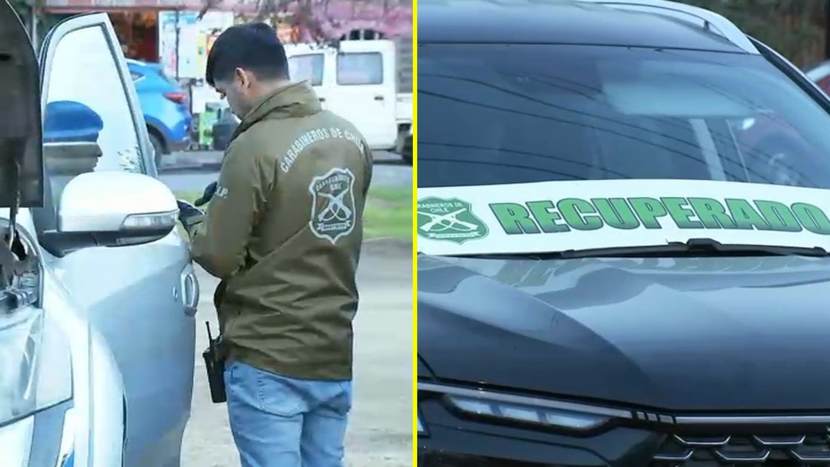 Detienen a dos sujetos tras violenta encerrona en Maipú: Vehículos fueron recuperados gracias a GPS
