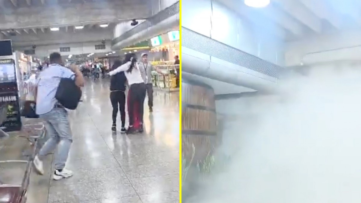 Registros muestran momentos de alta tensión en aeropuerto en Venezuela en medio de terremoto de 7,5