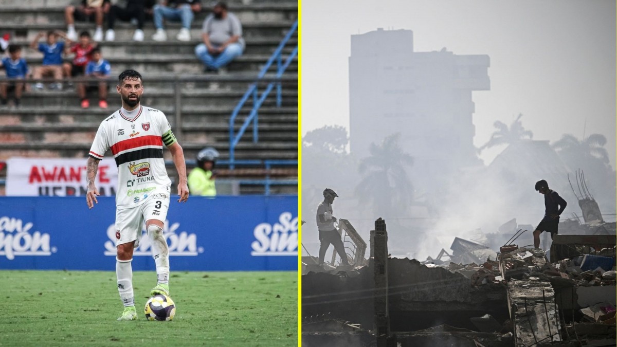 'Saca escombros con las manos': La desesperada búsqueda de futbolista argentino tras perder contacto con su familia