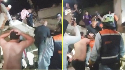 Rescatan a un bebé recién nacido entre los escombros del terremoto en Venezuela: Su madre también fue socorrida