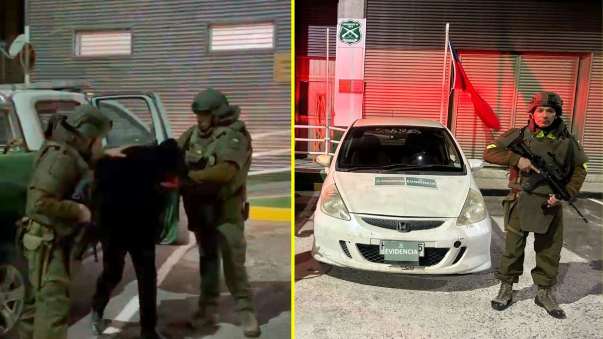 Carabineros frustra contrabando de vehículos hacia Bolivia y detiene a tres personas en la frontera de Arica