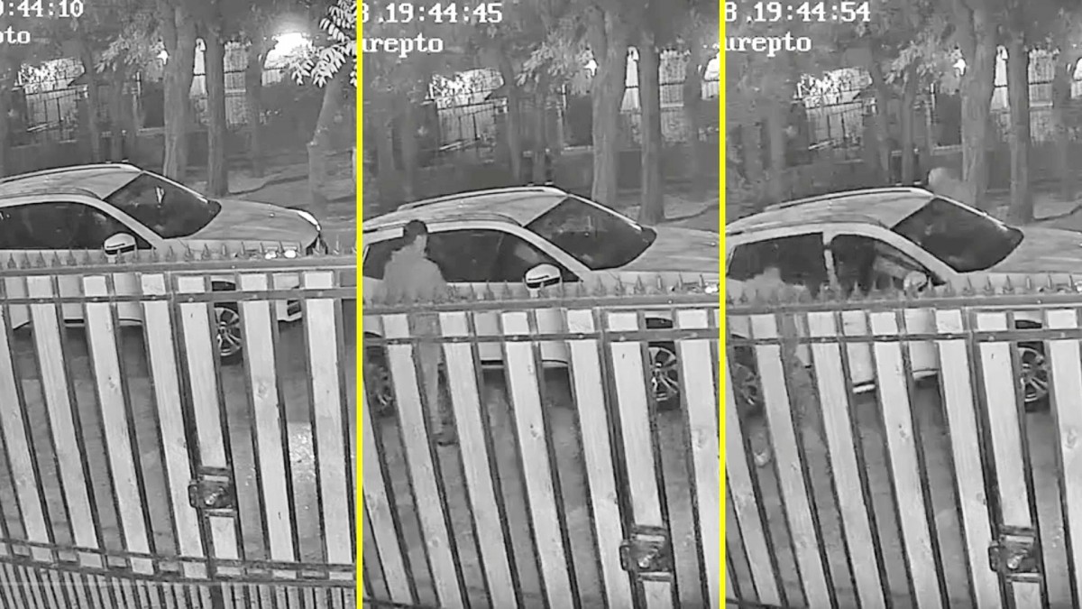 Tres delincuentes armados roban auto a conductor de aplicación en Conchalí: Cámaras captaron el violento asalto