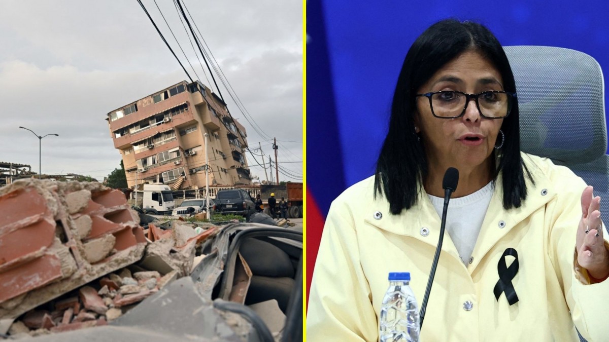 Venezuela eleva a 2.595 los muertos por terremotos y Delcy Rodríguez asegura que 'nadie va a fosa común'