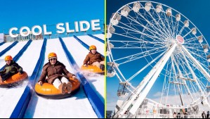 La Gran Rueda y el mega tobogán de hielo CoolSlide extienden su temporada en Parque Araucano: ¿Hastá cuándo estarán?