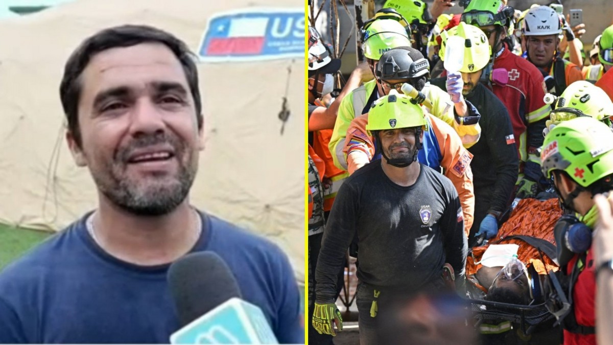 'Me rebautizó como Vicente': El relato de bombero chileno tras el milagroso rescate de Hernán Gil en Venezuela