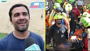 'Me rebautizó como Vicente': El relato de bombero chileno tras el milagroso rescate de Hernán Gil en Venezuela