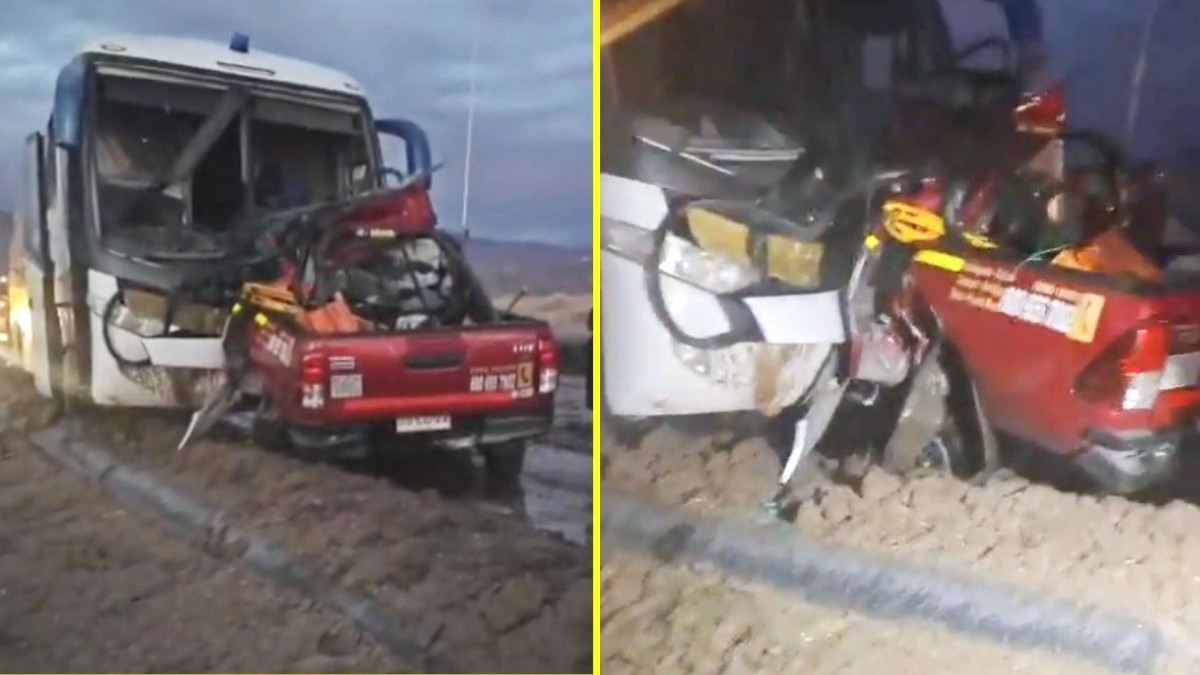 Mueren cuatro personas en accidente entre bus interurbano y vehículo en cercanías del Salar de Atacama