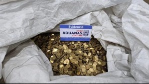 Frustran millonario contrabando oculto entre chatarra: Más de un millón de monedas de $10