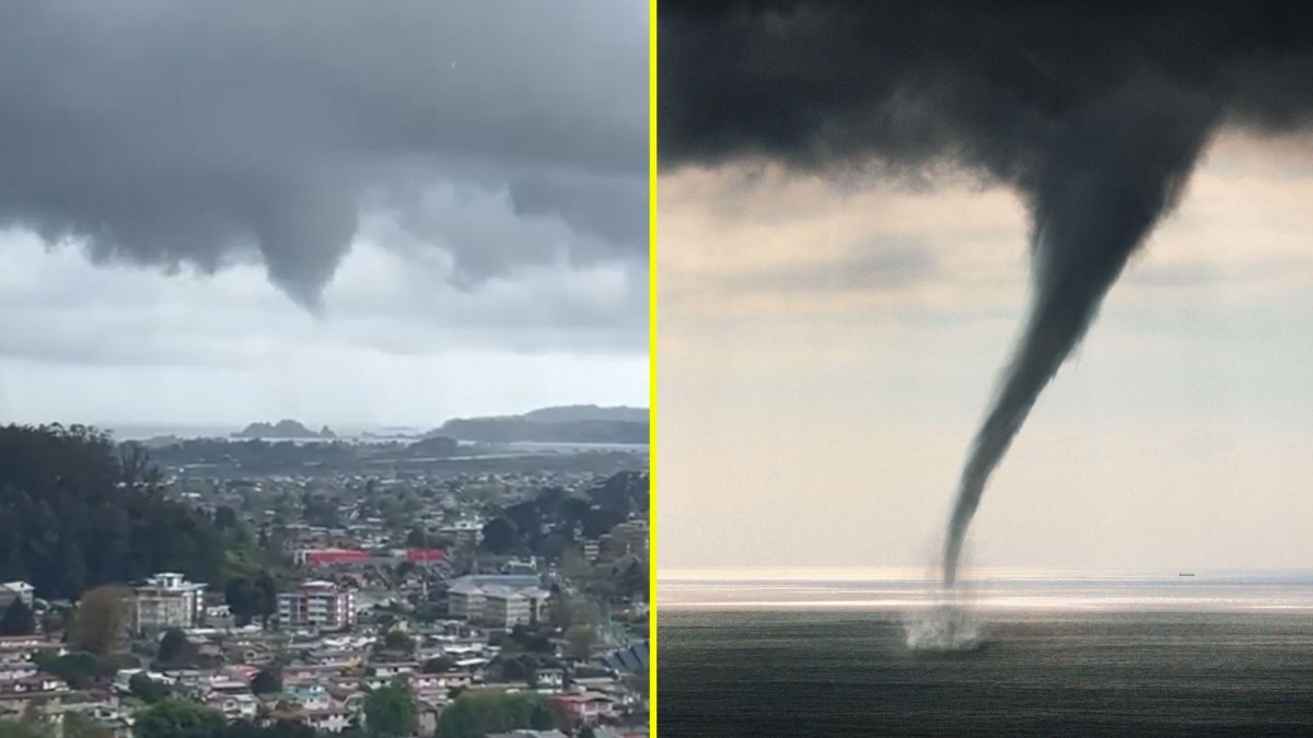 Armada emitió aviso por posible formación de tromba marina en zona del país