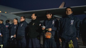 Bomberos USAR regresan a Chile tras participar en misión de búsqueda y rescate en Venezuela