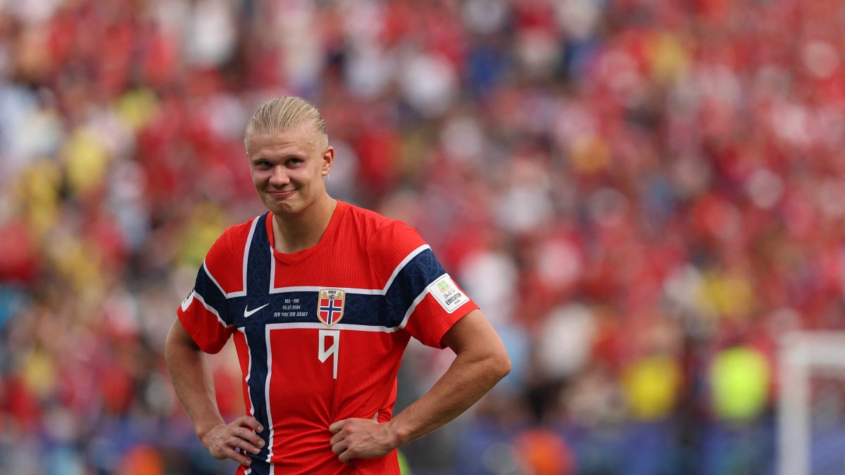 Haaland reacciona tras eliminar a Brasil Haaland reacciona tras eliminar a Brasil