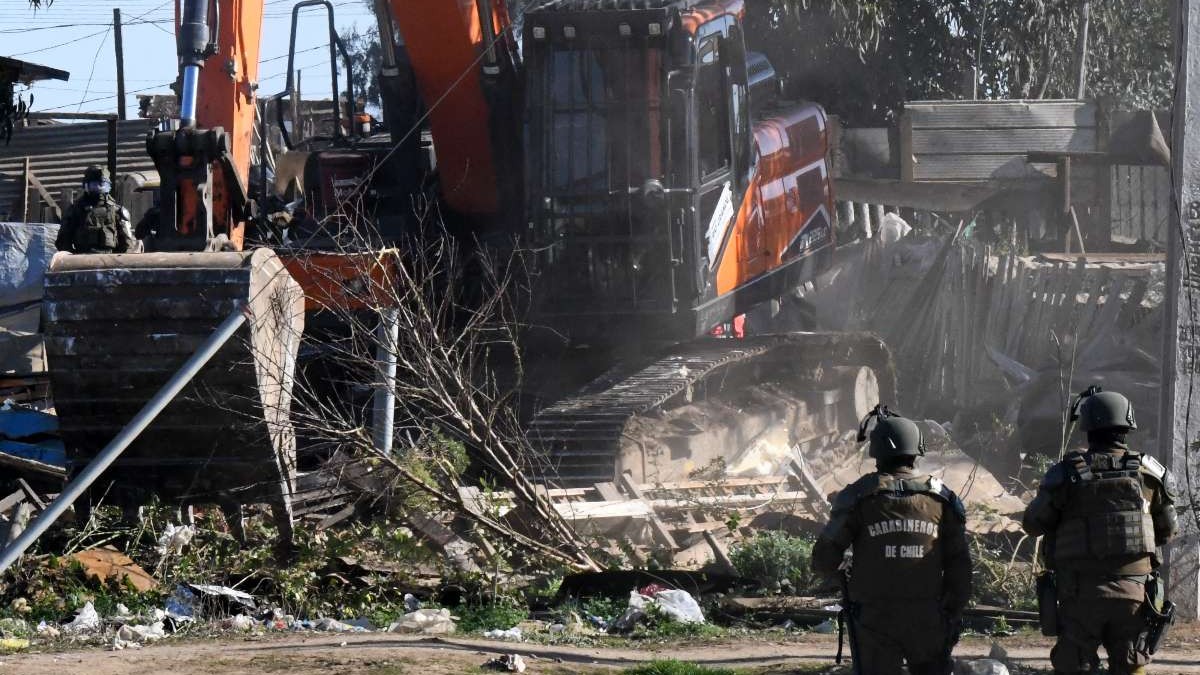 Continúa desalojo de la megatoma de San Antonio: Autoridades refuerzan su presencia en el 'Campamento Fuerza Guerrera'
