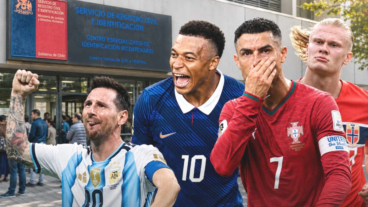 Fiebre mundialista en el Registro Civil: Chilenos eligen nombres como "Messi", "Cristiano", "Mbappé" y "Haaland" para sus hijos
