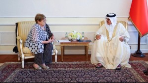 Bachelet se reúne con el canciller de Bahréin en el marco de su despliegue internacional por su candidatura a la ONU