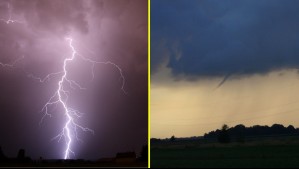 Meteorología emite avisos por nubes convectivas 'con características tornádicas' y tormentas eléctricas en zonas de tres regiones