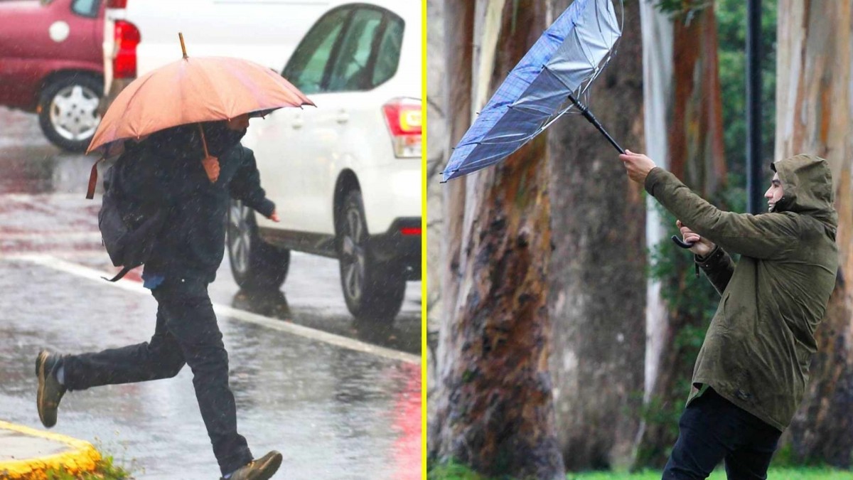 Sistema frontal: Meteorología emite avisos por hasta 60 mm de lluvias, vientos de 80 km/h y nevadas en zonas de 10 regiones
