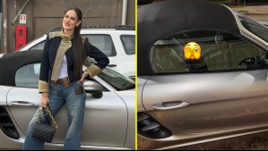 Fue encontrado: Así quedó el Porsche de Adriana Barrientos tras el violento portonazo que sufrió en Lo Barnechea