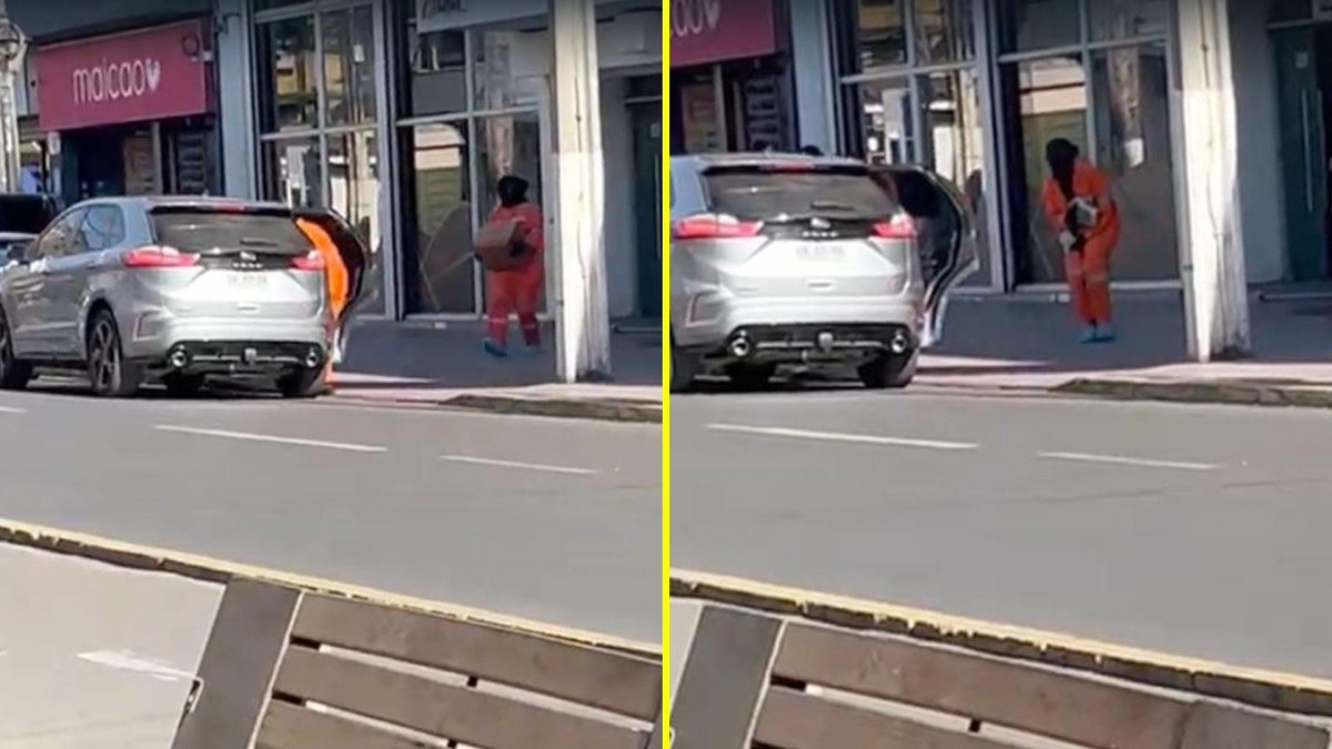 Delincuentes armados asaltan banco en La Calera: Videos los muestran saliendo con cajas de dinero