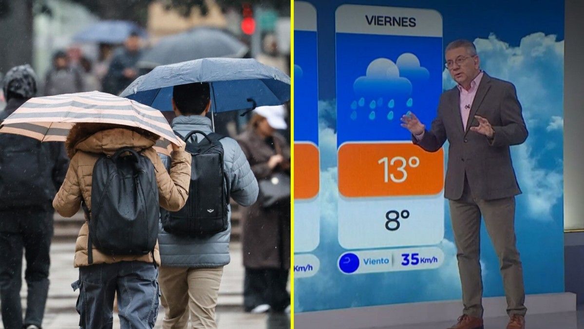 'Al menos 5 días de precipitación': Jaime Leyton anticipa cuándo llega la lluvia a Santiago y advierte por río atmosférico