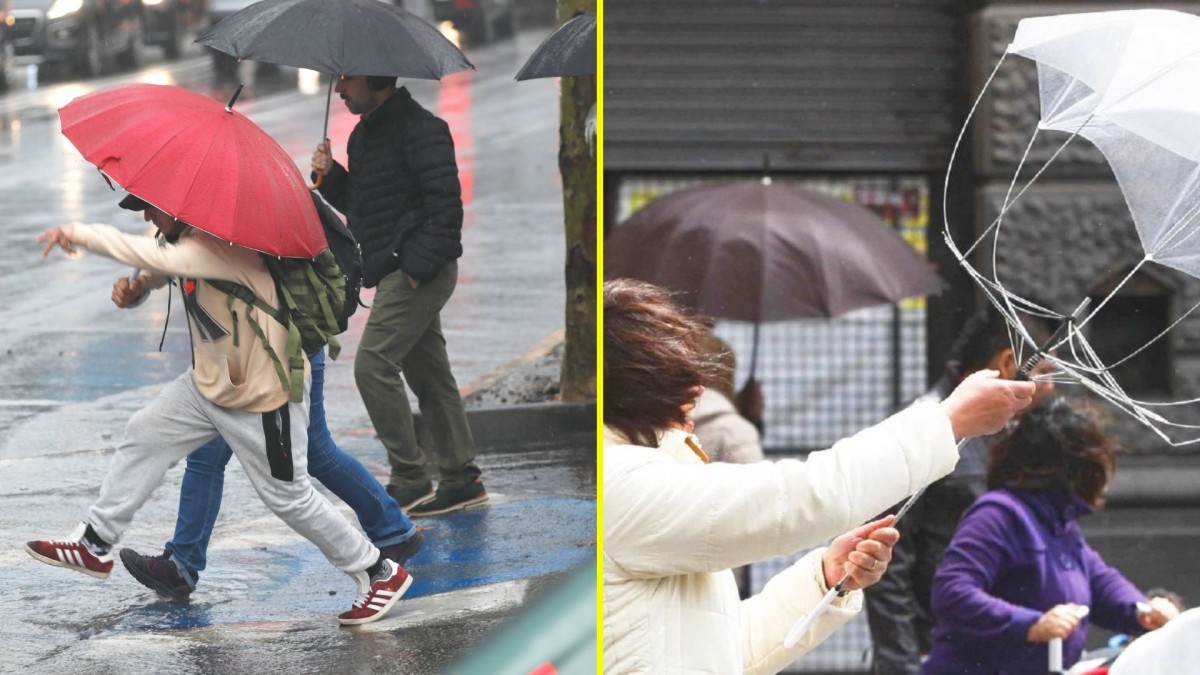 Hasta 85 mm de lluvias y viento de 100 km/h : Emiten alertas meteorológicas en 12 regiones de Chile por sistema frontal