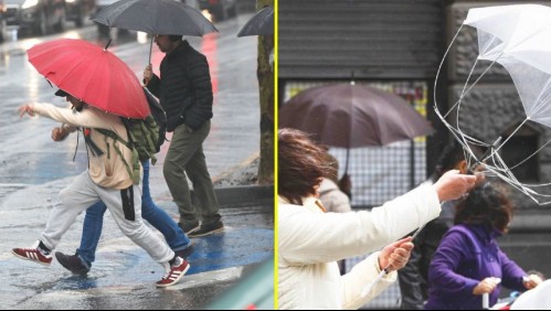 Hasta 85 mm de lluvias y viento de 100 km/h : Emiten alertas meteorológicas en 12 regiones de Chile por sistema frontal