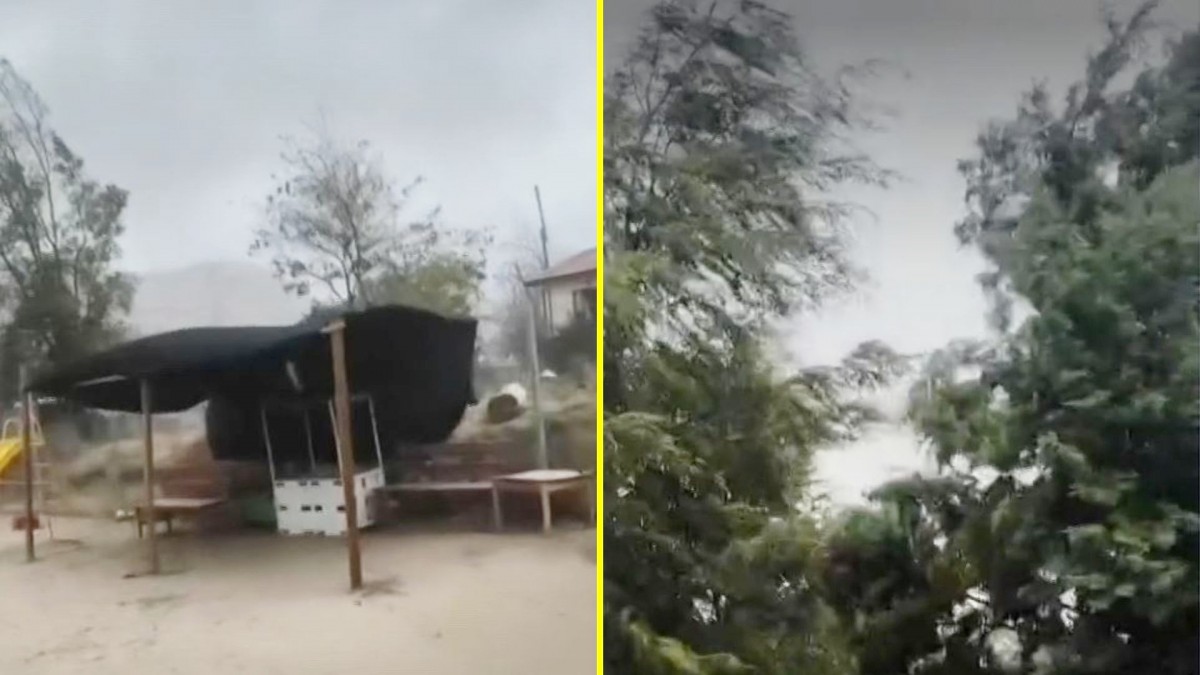 Videos muestran la fuerza del viento en distintas zonas del país: Ráfagas provocaron daños antes de las lluvias