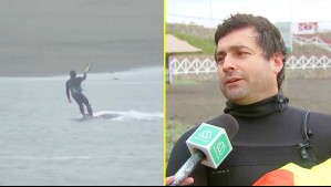'Para la casa no más': Kitesurfistas debieron abandonar el mar tras cierre del borde costero en Pichilemu