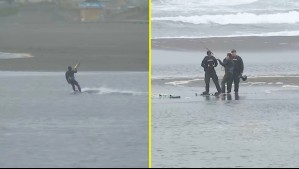 Captan a personas realizando kitesurfing en Pichilemu: Autoridad marítima intervino ante aviso de marejadas