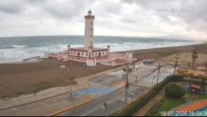 La Serena en vivo: Así está la zona costera de la ciudad a esta hora en medio del sistema frontal