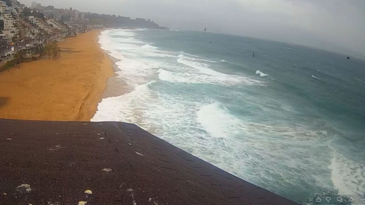 Viña del Mar en vivo: Así está la Ciudad Jardín a esta hora en medio del sistema frontal