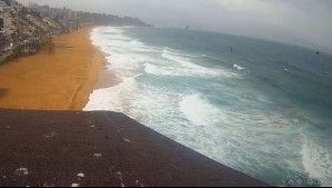 Viña del Mar en vivo: Así está la Ciudad Jardín a esta hora en medio del sistema frontal