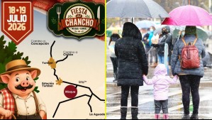 Ni el chancho pudo con la lluvia: Suspenden tradicional fiesta en la zona sur por sistema frontal