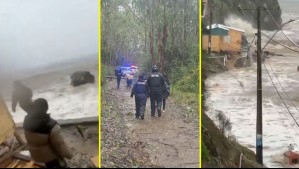 Video muestra rescate de la Armada a familia que quedó aislada en Caleta Tumbes por el sistema frontal