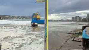 Impactante registro muestra cómo 'desapareció' la playa La Herradura en Coquimbo por las marejadas